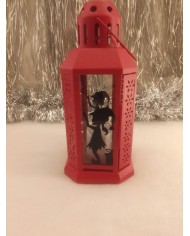 Petite lanterne rouge de Noël
