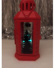 Petite lanterne rouge de Noël