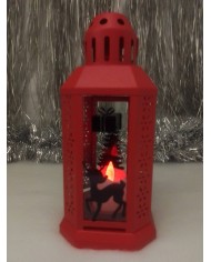 Petite lanterne rouge de Noël