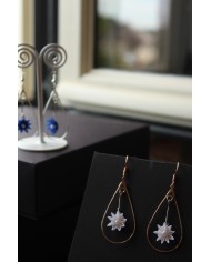 boucles d'oreille "Etoile de Jardin" blanc boucles d'oreille "Etoile de Jardin" blanc