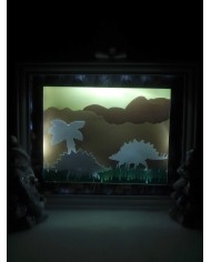 Cadre lumineux dinosaure