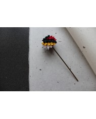 véritable pique à cheveux japonaise "Maiko" vert/bleu foncé