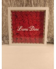 Cadre roses rouges personnalisable