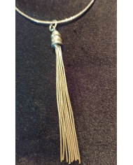 Collier sur câble plaqué or pendants