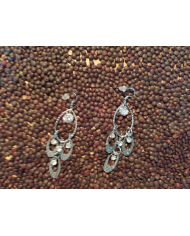 Boucles d’oreilles pampilles argent