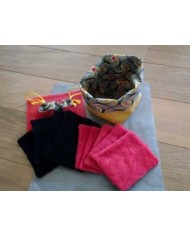 LINGETTES ET SON PANIER EN LIN ENDUIT