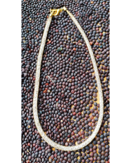 Câble semi rigide paillettes doré