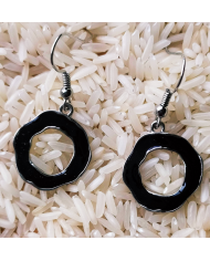 Boucles d'oreilles sur crochets émaux