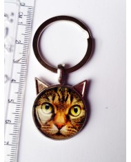 porte clé cabochon chat