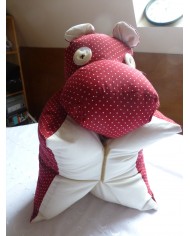 coussin hippopotame