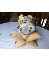 coussin hippopotame