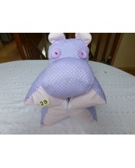 coussin hippopotame