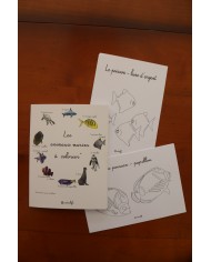 Feuilles de coloriage "Animaux marins" Feuilles de coloriage "Animaux marins"