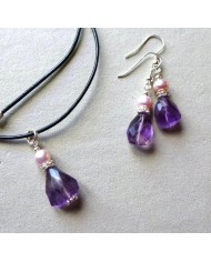 Améthyste et Perle de culture