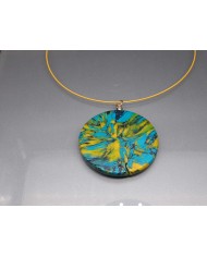 PENDENTIF TURQUOISE ECLAT DE SOLEIL