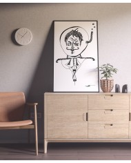 Affiche A3 - un homme dans une bulle