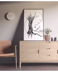 Affiche A3 arbre lunaire