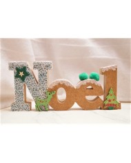 Silhouette "Noël" En Bois (Modèle Médium)