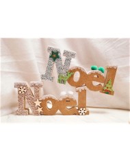 Silhouette "Noël" En Bois (Modèle Médium)