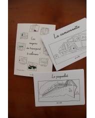 Feuilles de coloriage "Moyens de transport"