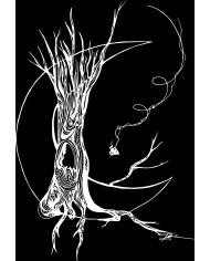 T-shirt bio - un arbre sur la lune