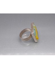 BAGUE EN PATE DEVERRE MOSAÏQUE