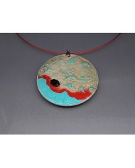 PENDENTIF TERRE DE LUNE TURQUOISE
