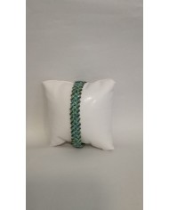 Bracelet bleu "Lagoon" - tissé main perles Miyuki