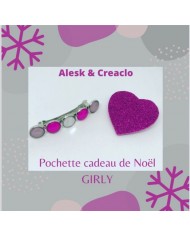 Pochette surprise de Noël girly