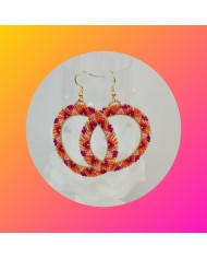 Boucles d'Oreilles "Soleil" - Perles Délicas & Rocailles