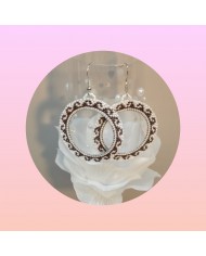 Boucles d'Oreilles motifs Arabesques - Perles Rocailles