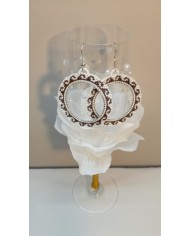 Boucles d'Oreilles motifs Arabesques - Perles Rocailles