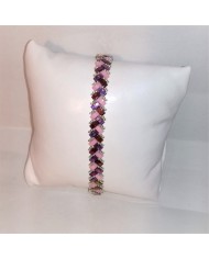Bracelet "Princesse Violetta" - tissé main perles Miyuki