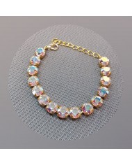 Copie de Serti bracelet SS39 blanc et or