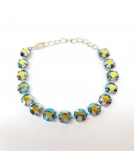 Serti bracelet SS39 bleuté