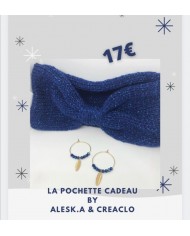  Pochette surprise de Noël Bleue scintillante