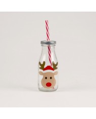 Mini bouteille Renne de Noël Mini bouteille Renne de Noël