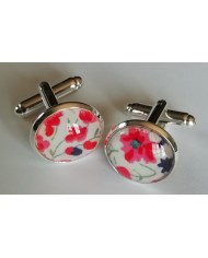 dormeuses en liberty Phoebe orange