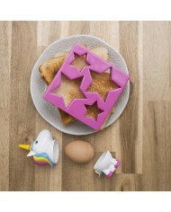 Set coquetier Licorne et coupe toast Etoile Set coquetier Licorne et coupe toast Etoile
