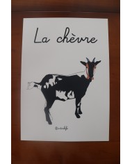 Affiche chèvre