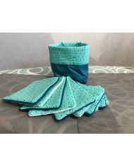 Lingettes lavables avec son panier Lingettes lavables avec son panier