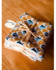 Lingettes lavables zéro déchets.