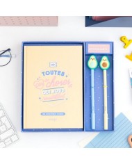 Set livre à personnaliser Amour + 2 stylos avocat Set livre à personnaliser Amour + 2 stylos avocat
